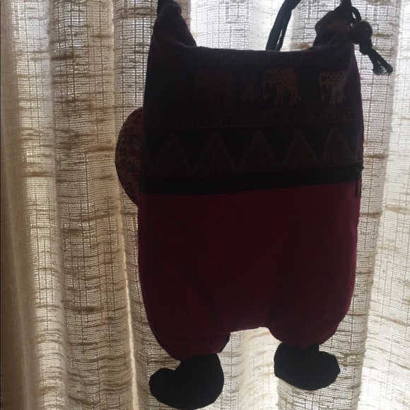 Handmade Purse Elephant Plush Festival Style Boho Purse Cross body Girls Bags - Picture 3 of 8